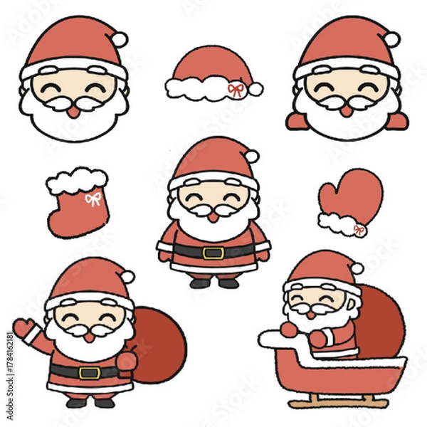 Obraz 크리스마스_산타 세트