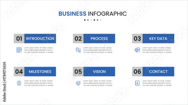 Obraz Business infographic presentation template design
