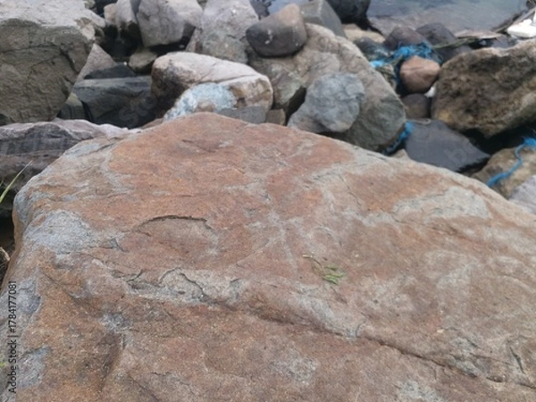 Fototapeta Stone texture background nature grey theme