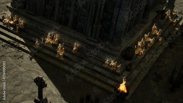 Obraz 枯れた地の聖域