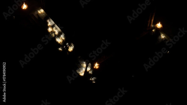 Obraz 闇に浮かぶ灯