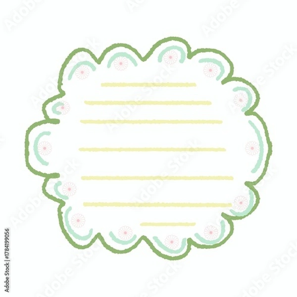 Obraz frame with flower