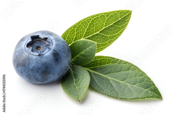 Fototapeta blueberries on white background