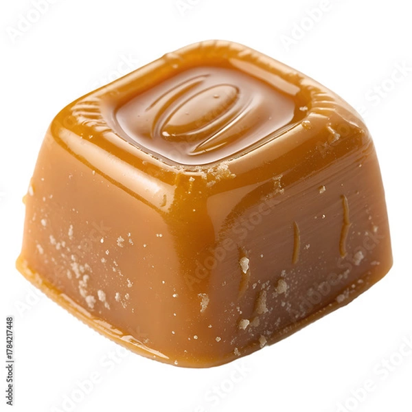 Fototapeta Caramel isolated on white background