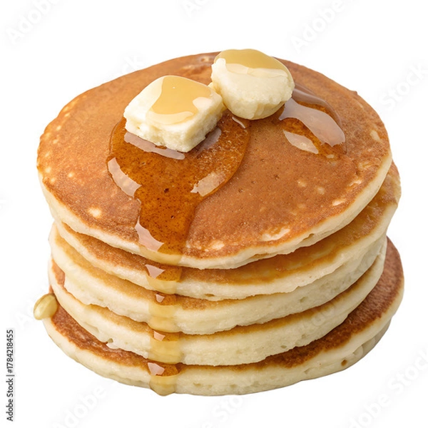 Obraz Pancakes isolated on white background