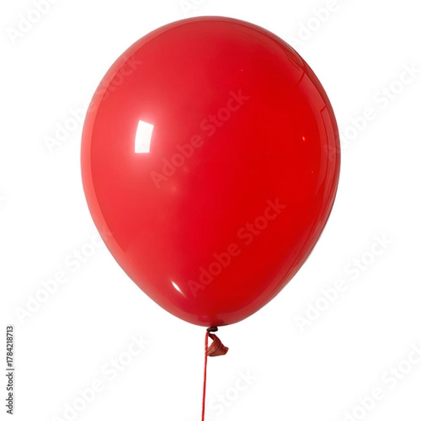 Obraz Red Balloon isolated on transparent background