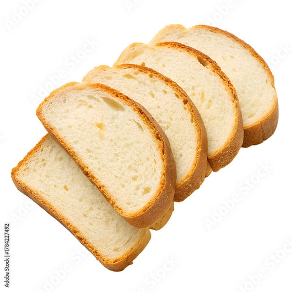 Obraz Sliced Bread isolated on white background
