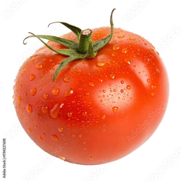 Obraz Tomato isolated on white background