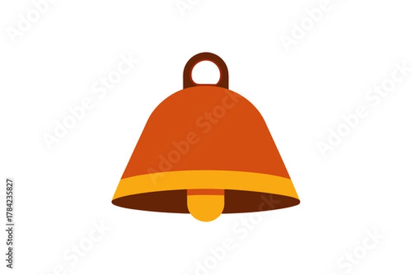 Obraz Cowbell on white background