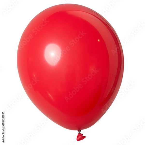 Obraz Red Balloon isolated on transparent background