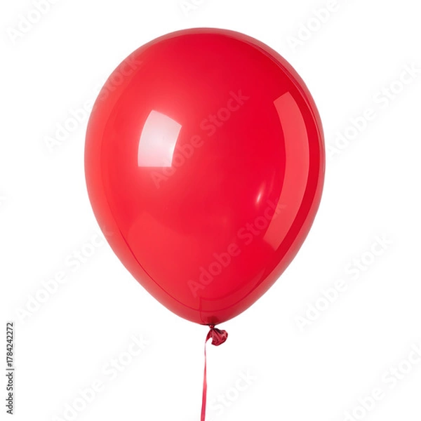 Obraz Red Balloon isolated on transparent background