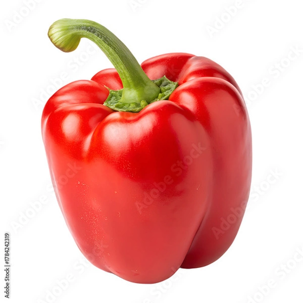 Obraz Red Bell Pepper isolated on white background
