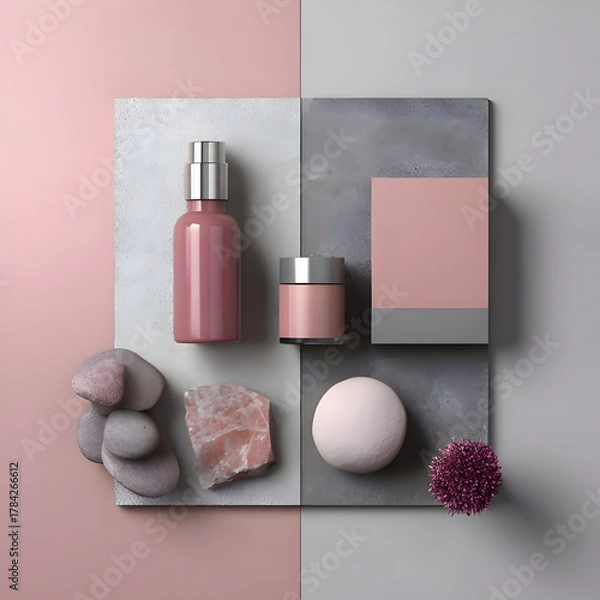 Fototapeta cosmetics bottles