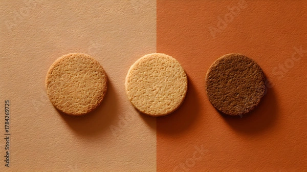 Fototapeta Minimal Cookies on Table