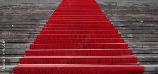 Obraz red carpet / event / steps and staircases / stairways