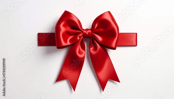 Fototapeta Red Ribbon Bow Gift