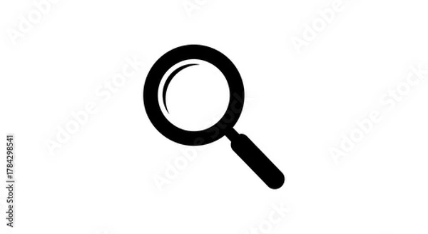 Obraz Magnifying glass icon for search, investigation, and exploration