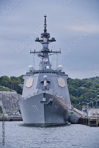 Obraz 横須賀港に停泊している船