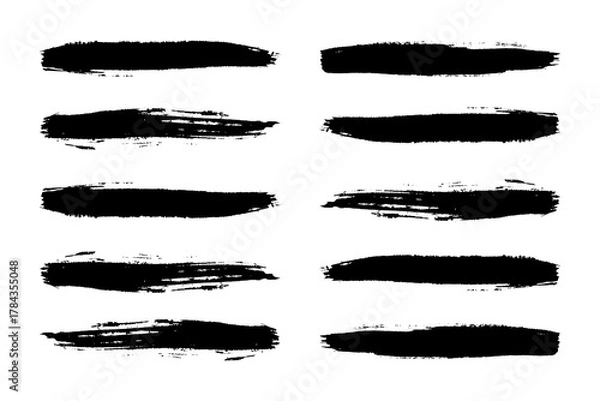 Obraz Set of watercolor stain.  spots on a background of white. Using brush strokes, watercolor texture. overplayed gradients