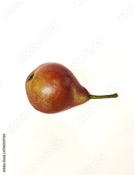 Fototapeta Red pear on a white background. Isolate