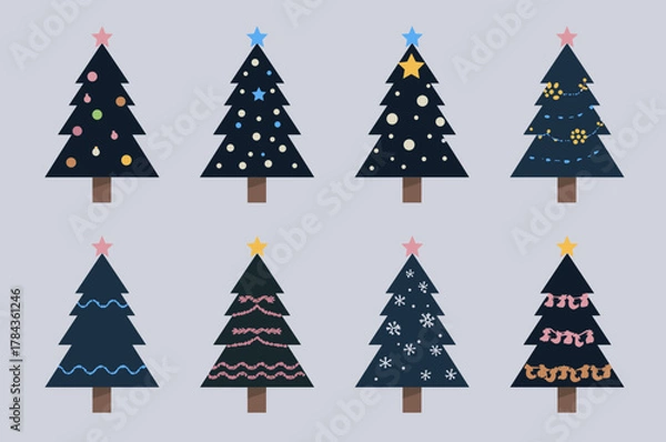 Obraz Stylized Xmas Tree Graphics