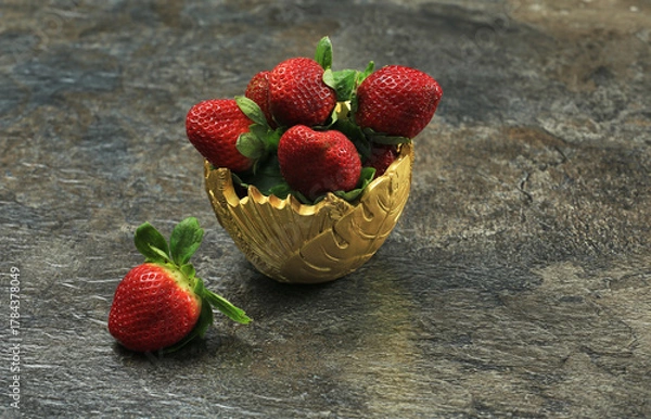 Fototapeta Delicious Strawberries ready to eat