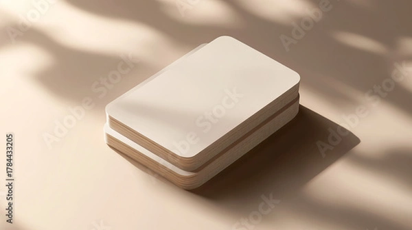 Fototapeta Modern business card with rounded corners
