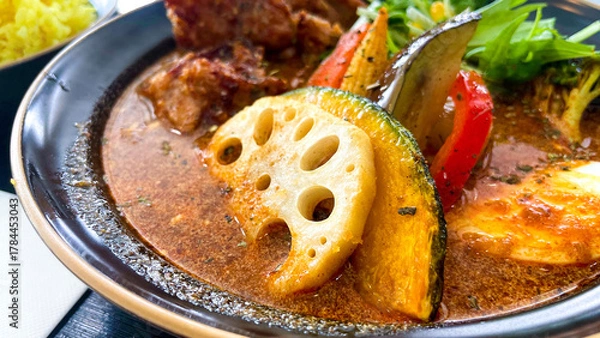 Obraz 彩り野菜のスープカレー