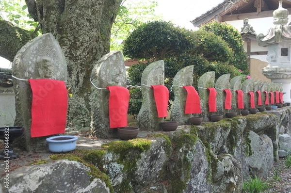Obraz 【徳島】密厳寺の境内のお地蔵様