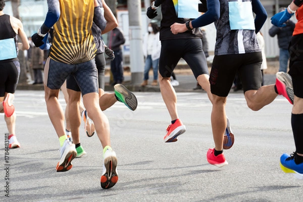 Obraz マラソン大会　市民マラソンイメージ
