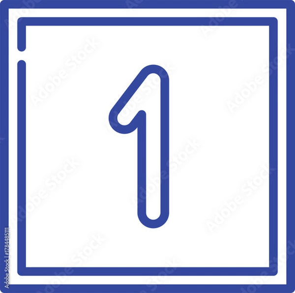 Fototapeta Abstract geometric shape with vibrant color elements and text