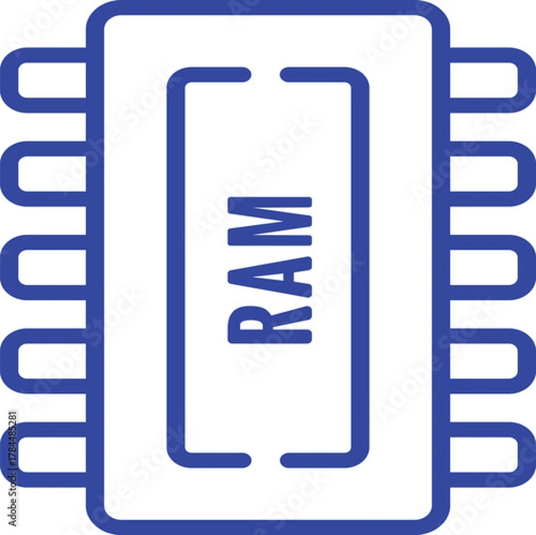 Fototapeta Abstract geometric shapes with vibrant color accents