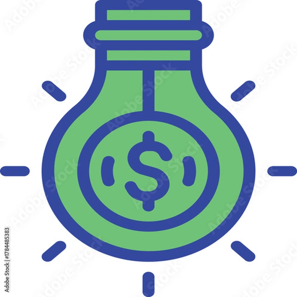 Fototapeta Abstract geometric pattern with vibrant color gradients and sharp lines