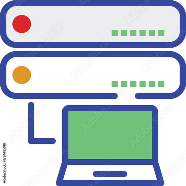 Fototapeta Abstract geometric pattern with vibrant color gradients