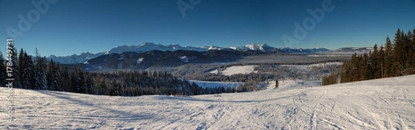 Obraz Panorama WIerch Zgorzelisko nartostrada