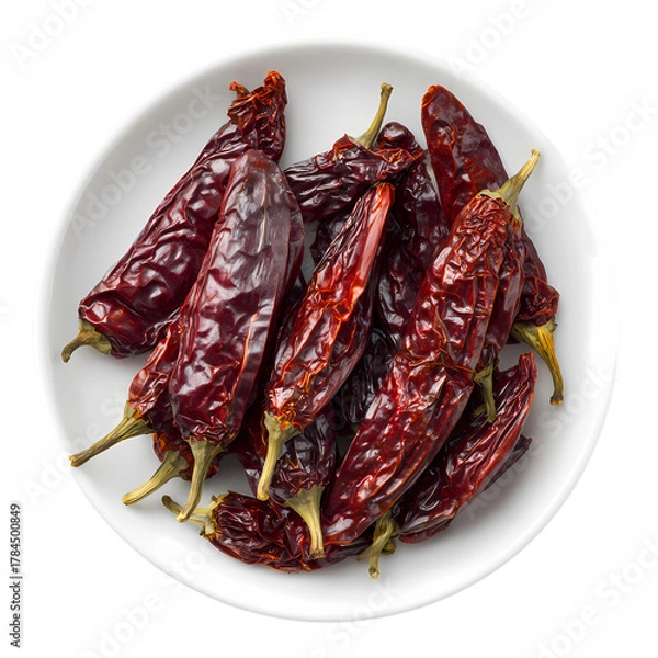 Fototapeta Dry Chilli isolated on transparent background