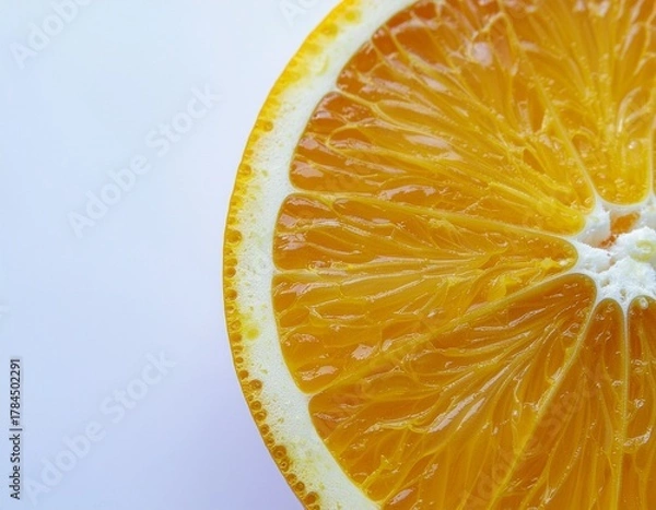 Obraz Vibrant Slice of Orange A Burst of Citrus Freshness and Healthy Goodness