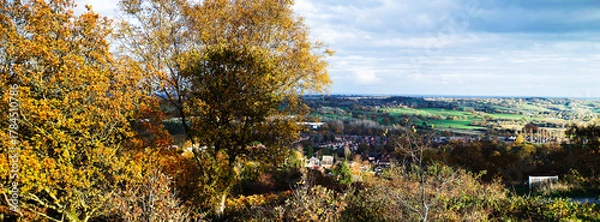 Fototapeta A view over the suburbs of the city of Birmingham Worcestershire West Midlands England UK
