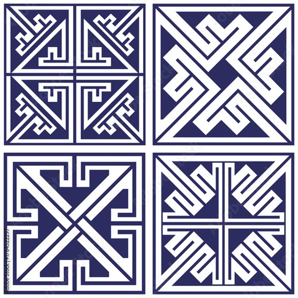 Obraz Celtic Key Geometric Tile Pattern
