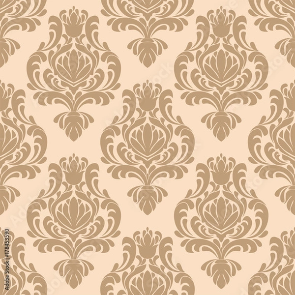 Obraz Seamless damask  retro Wallpaper for Design