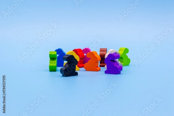 Fototapeta The concept of a diverse group of people surrounding and listening to one person