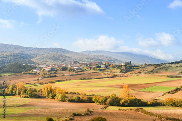 Obraz spanish field landscape at autumn season