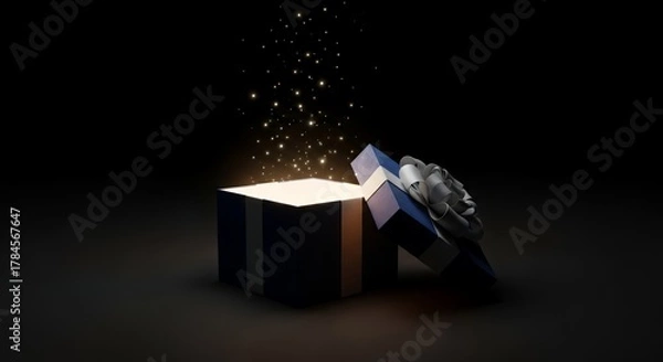 Fototapeta Opened gift box