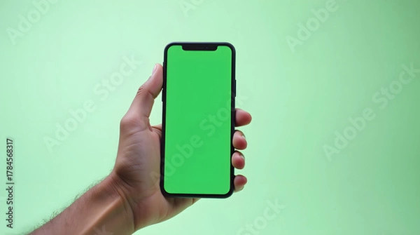 Fototapeta Mobile smart phone screen mock up