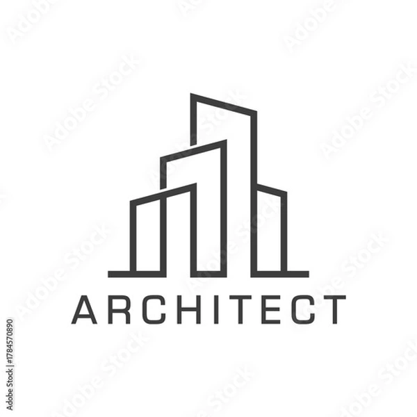 Obraz Modern Luxury Architecture Building Logo Collection