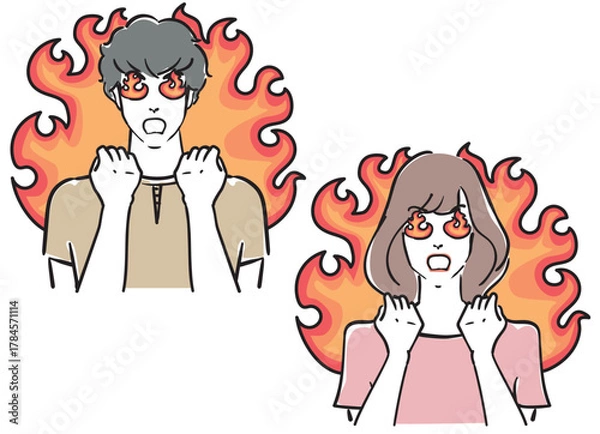 Obraz 闘志みなぎる爽やかな30代男女