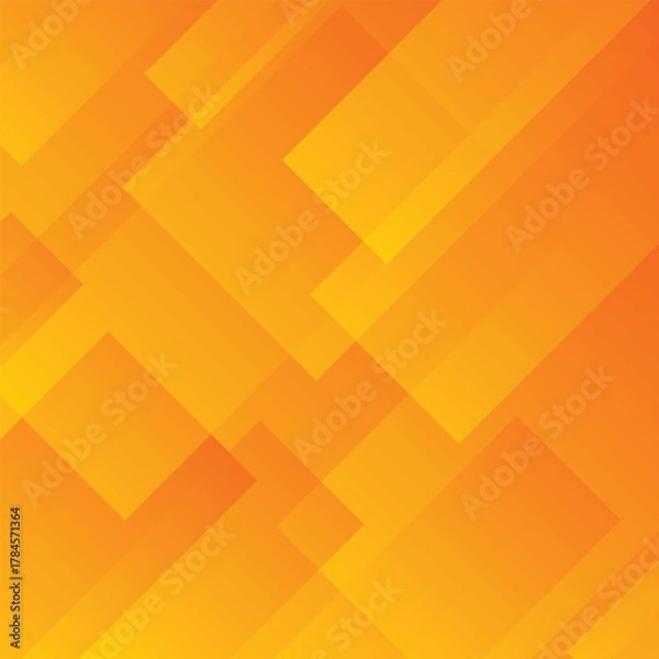 Obraz Vibrant Orange Abstract Geometric Background Design
