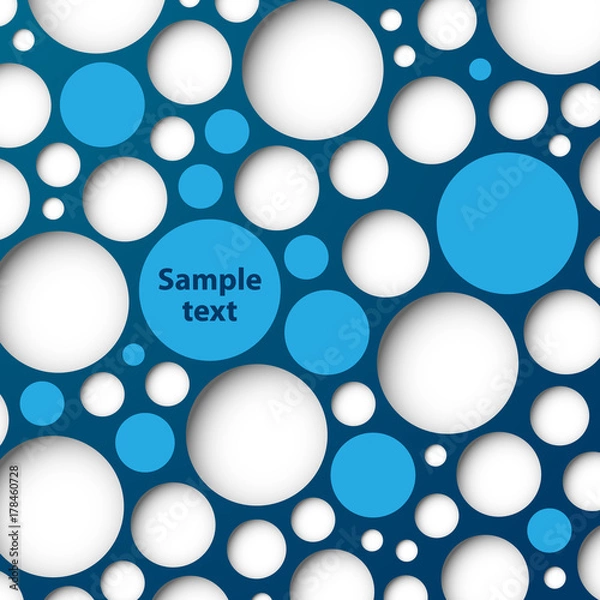 Fototapeta  Circles - Abstract Background Design Template