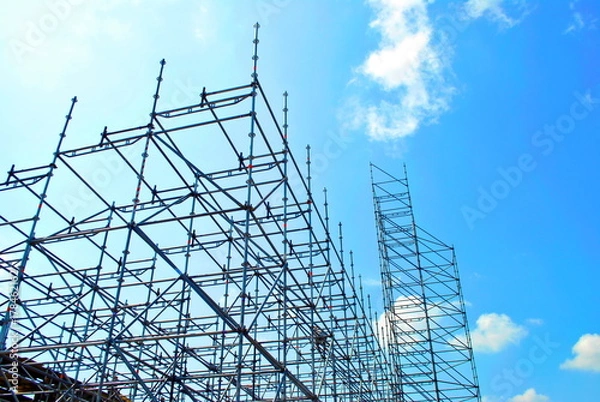 Obraz scaffolding against the sky