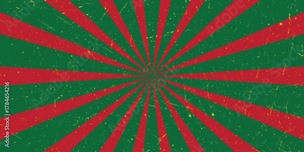 Fototapeta retro starburst or sunburst grunge background vector pattern with a vintage, comic background with retro rays.